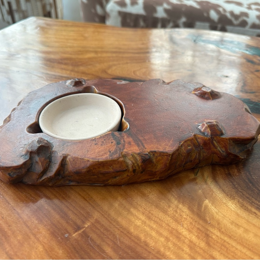Vintage Wooden Ashtray